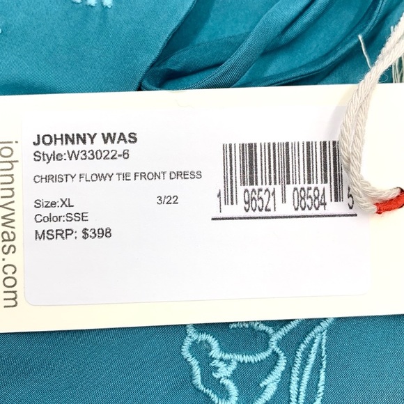 Johnny Was Christy Flowy Tie Front Dress Size XL - Picture 14 of 16